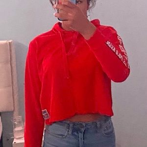 red crop top